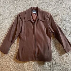 Sag Harbor Womens Blazer in Brown